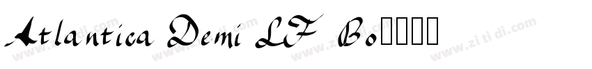 Atlantica Demi LF Bo字体转换